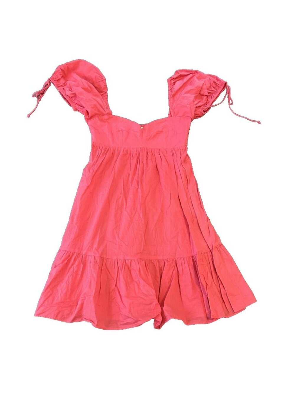 Poof New York Babydoll Womens Pink Mini Dress M Coquette Barbie Cottagecore Y2K